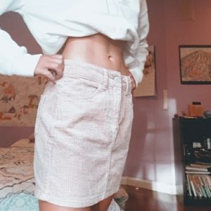 Dusty Rose Corduroy Skirt